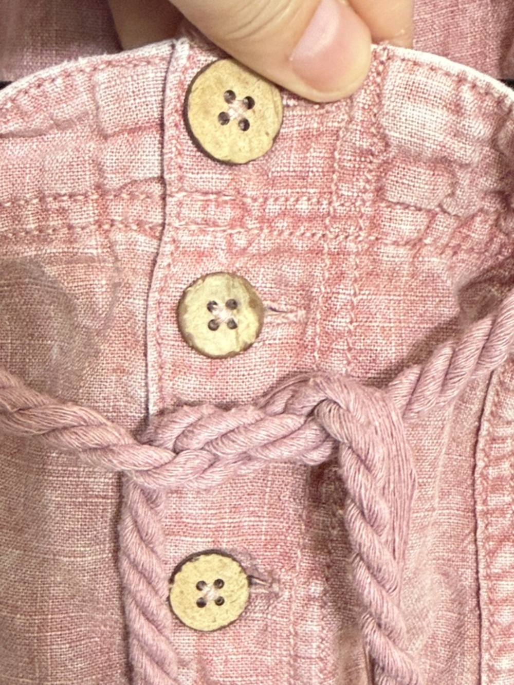 Free People Mauve Pink Drawstring Linen Blend Shorts - Picture 4 of 8